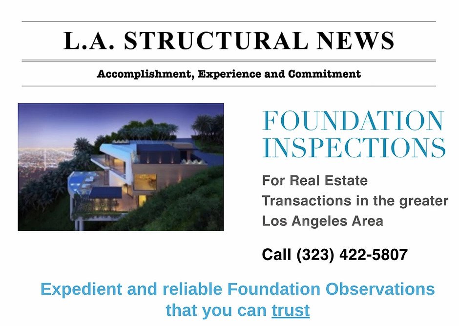 News forLA Structural Foundation Inspectors in Los Angeles